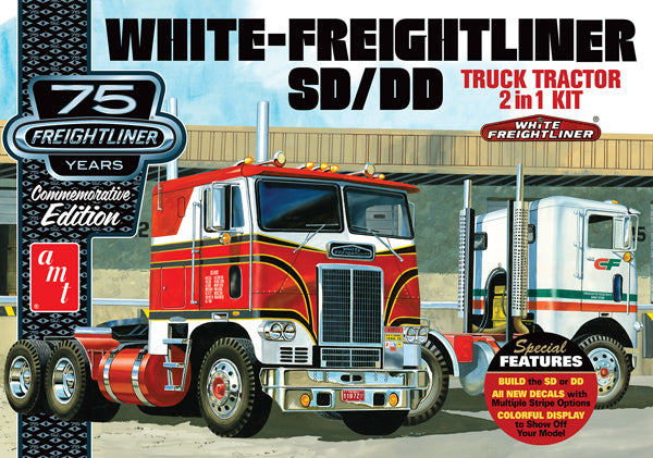 White Freightliner 2-in-1 SC/DD Cabover Tractor 75th Anniversary