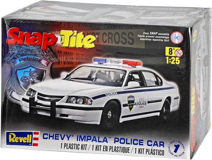 Revell Chevrolet Chevy Impala Police 85-1928 SnapTite Kit 1/25