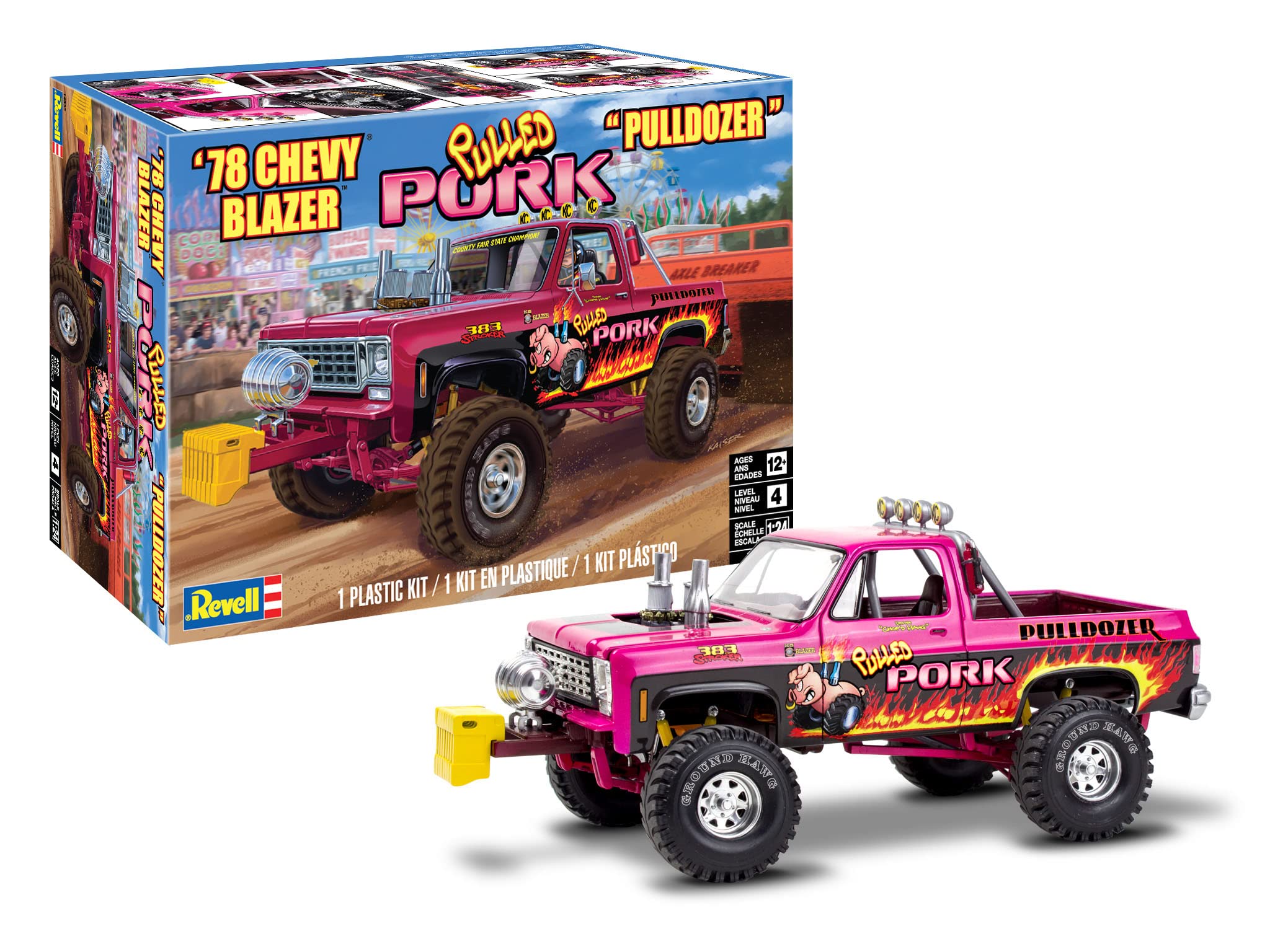 Revell 1:24 Scale 1978 Chevrolet Blazer Pickup Truck “Pulled Pork Pulldozer”