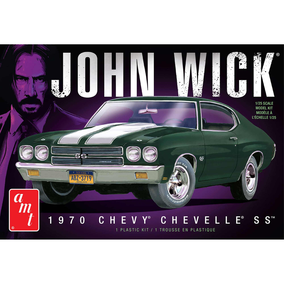 1/25 1970 Chevy Chevelle John Wick Model Kit