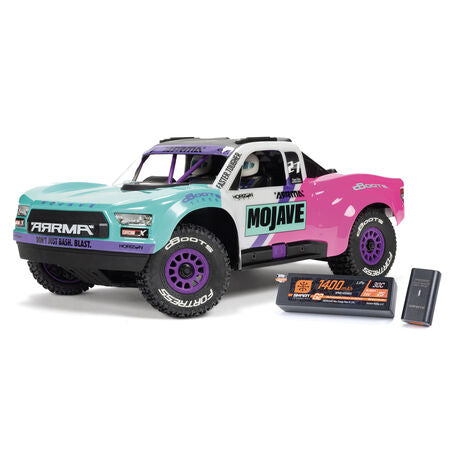 1/16 MOJAVE GROM 223S DSC 4X4 RTR Brushless Desert Truck, Teal (Battery & Charger Included)