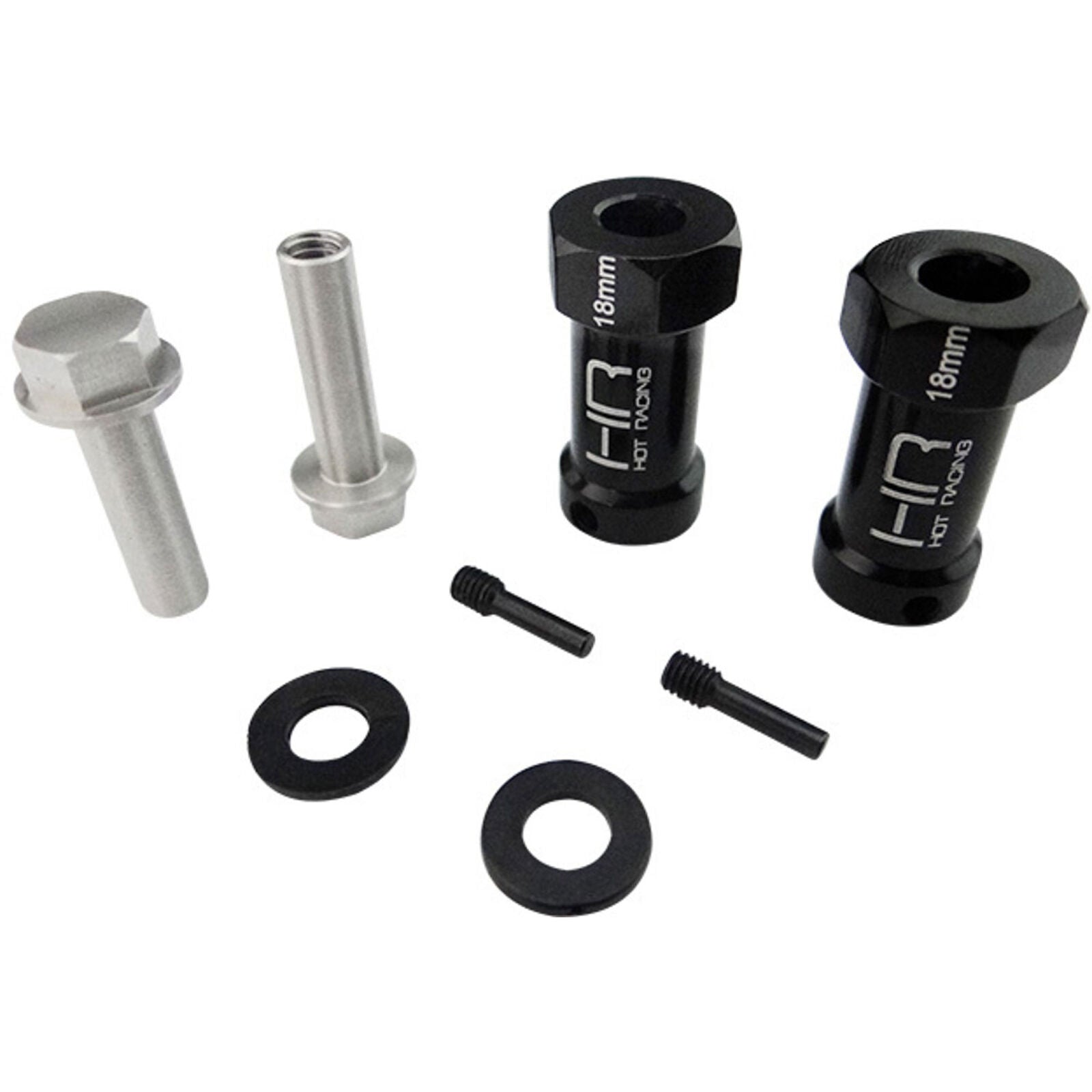 18mm Wheel Hub Extensions,12mm Hex(2): Scx Wraith
