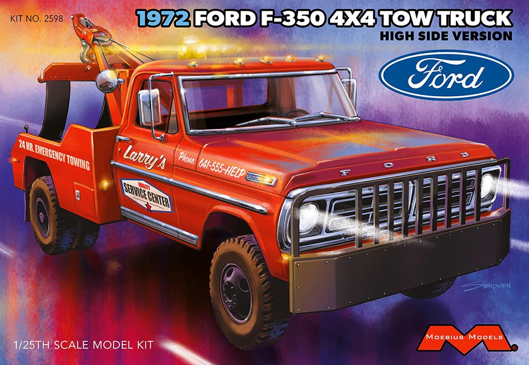 1:25 1972 Ford F-350 4x4 Tow Truck Plastic Model Kit