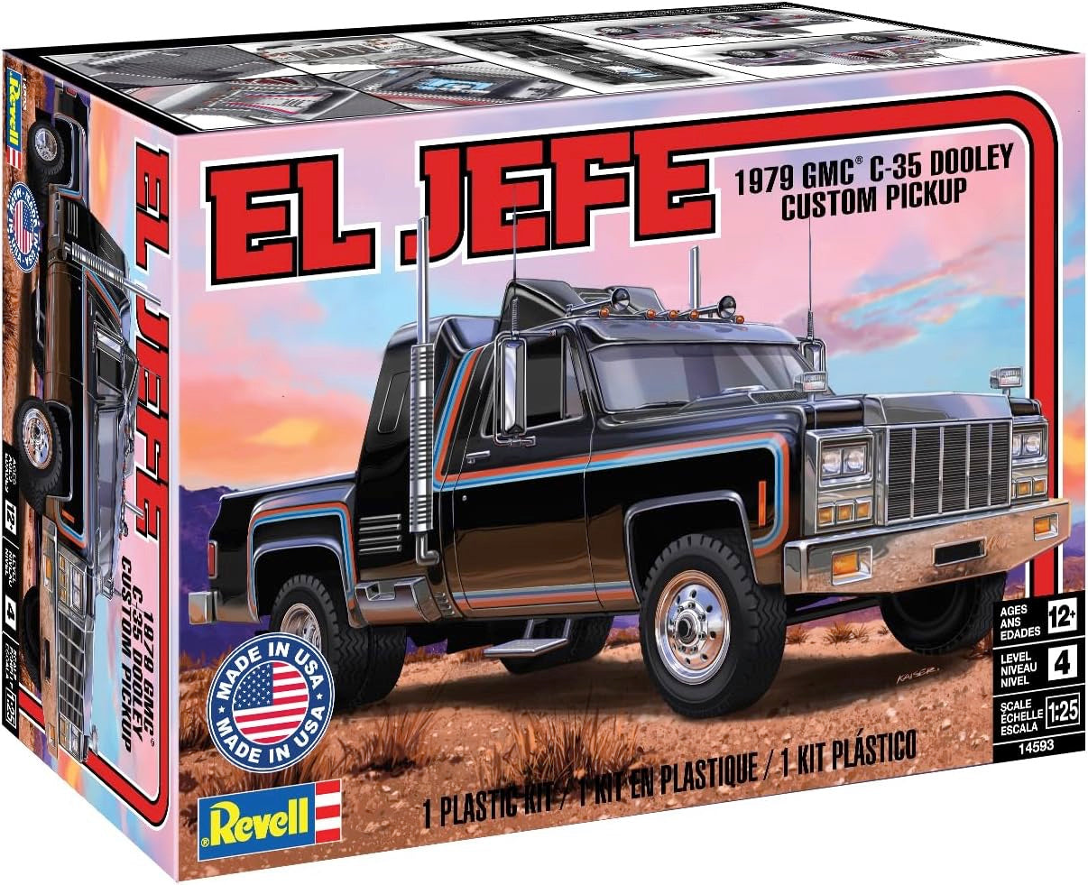 Revell 1/25 1979 GMC C-35 Dooley "El Jefe" Custom Pickup Truck Plastic Model Kit