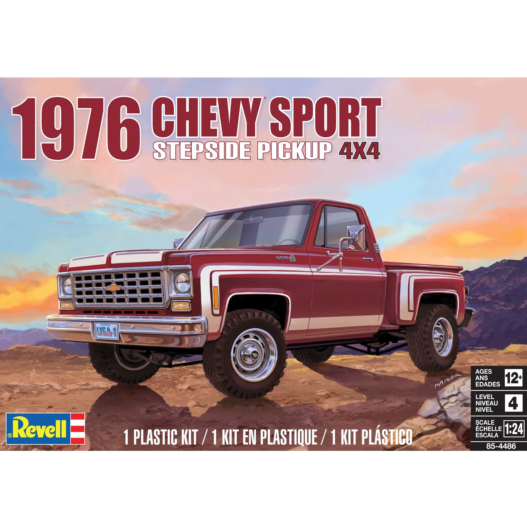 1/24 '76 Chevy Sport Stepside Pickup 4X4
