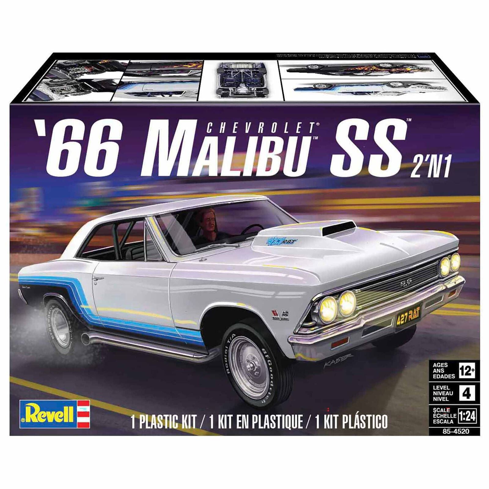 1/24 66 Chevy Malibu SS 2N1 Revell 854520