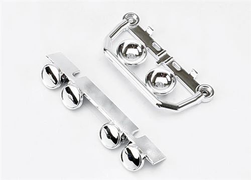 Traxxas 1/10 Summit Front Chrome Bumper, Lightbar & Roof Lightbar