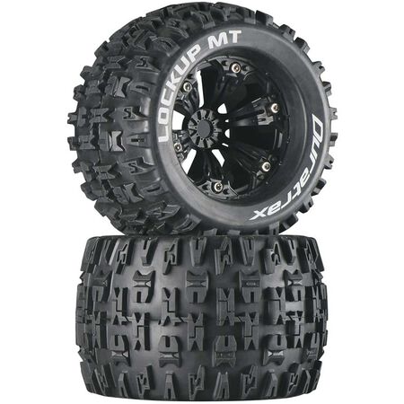Lockup MT 3.8" Mounted 1/2" Offset Tires, Black (2)