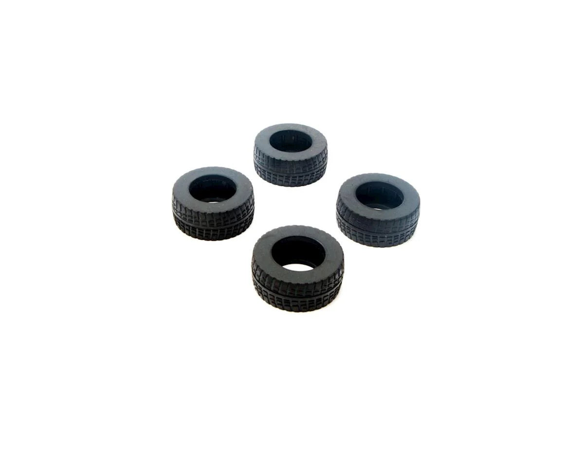 ECX FRONT/REAR TIRE, PREMOUNT, (4): 1:36