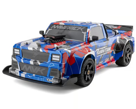 Maverick QuantumR Flux 1/8 4S 4WD Brushless RTR Electric Race Truck (Blue/Red) w/2.4GHz Transmitter