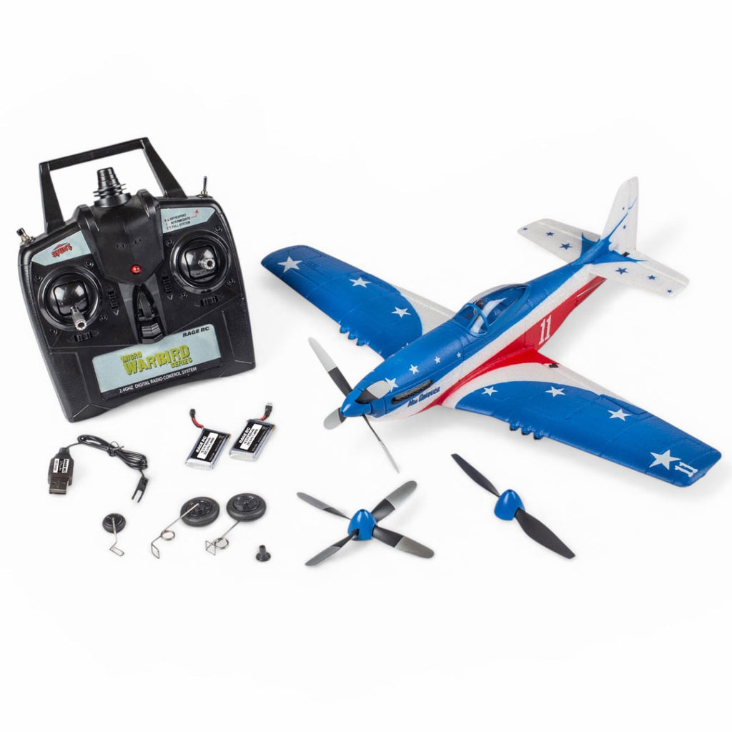 P-51D Miss America Micro RTF Airplane with PASS (Pilot Assist Stability Software) System