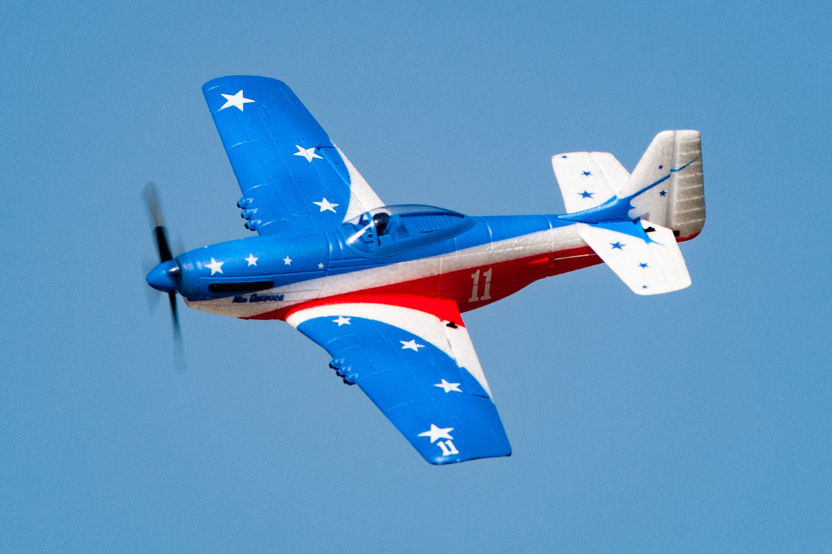 P-51D Miss America Micro RTF Airplane with PASS (Pilot Assist Stability Software) System