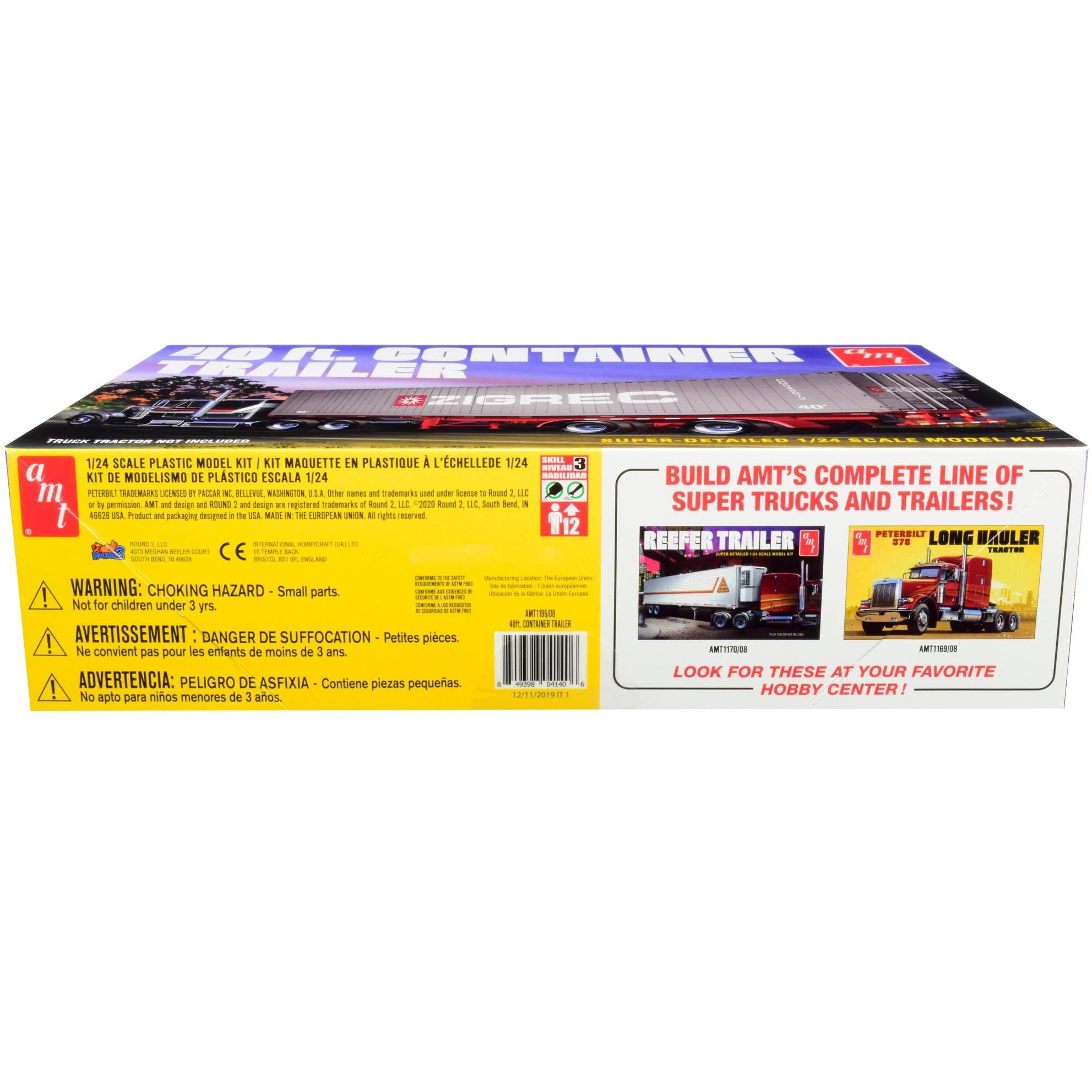 1/24 40' Semi Container Trailer