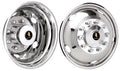 09 10 2011 Ford f450 f550 Wheel simulators liners 19.5 10 lug 2wd 4wd stainless - chromewheelsimulators.com